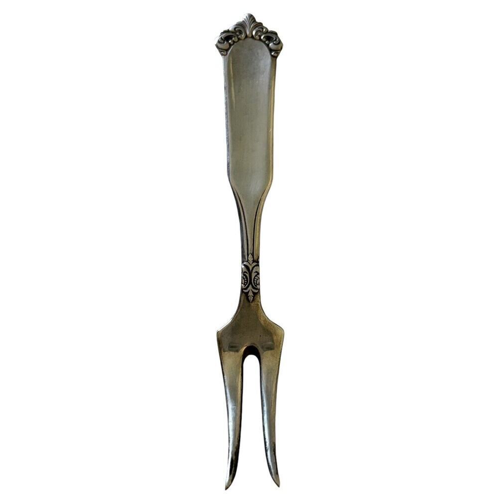 Norway Norge Collectable Souvenir Cocktail Fork 40GR Silverplate 4"